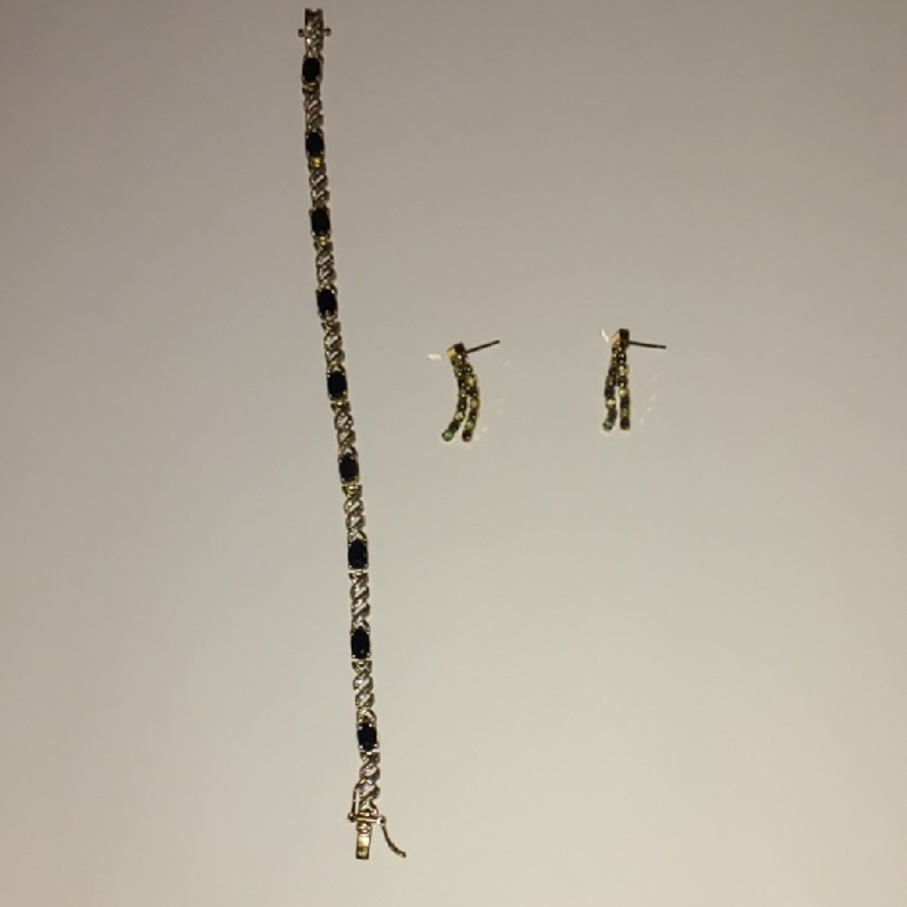 Elegant Gold and Black Jewelry Set